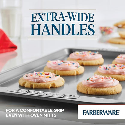 Farberware Nonstick Bakeware 3-Piece Cookie Pan Set