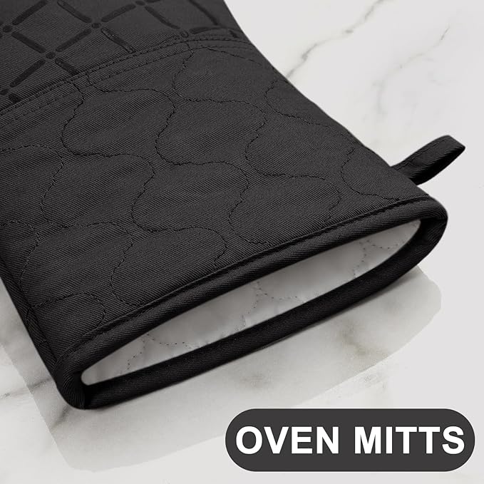 Oven Mitts Kitchen Towels and Dishcloths Pot Holders Sets, Oven Gloves Kitchen