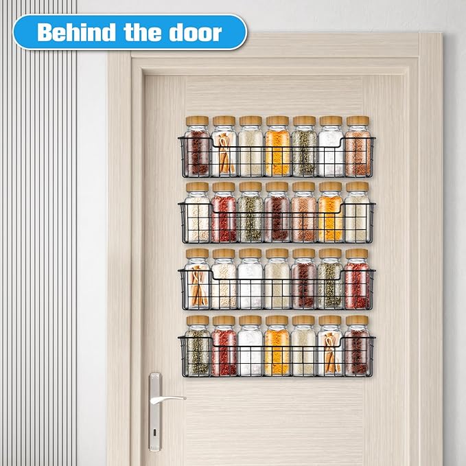 Spice Rack Organizer Wall Mount, Spice Organization Storage Shelf