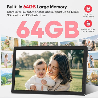 Frameo 32" Extra Large Digital Picture Frame, Smart WiFi Photo Frame