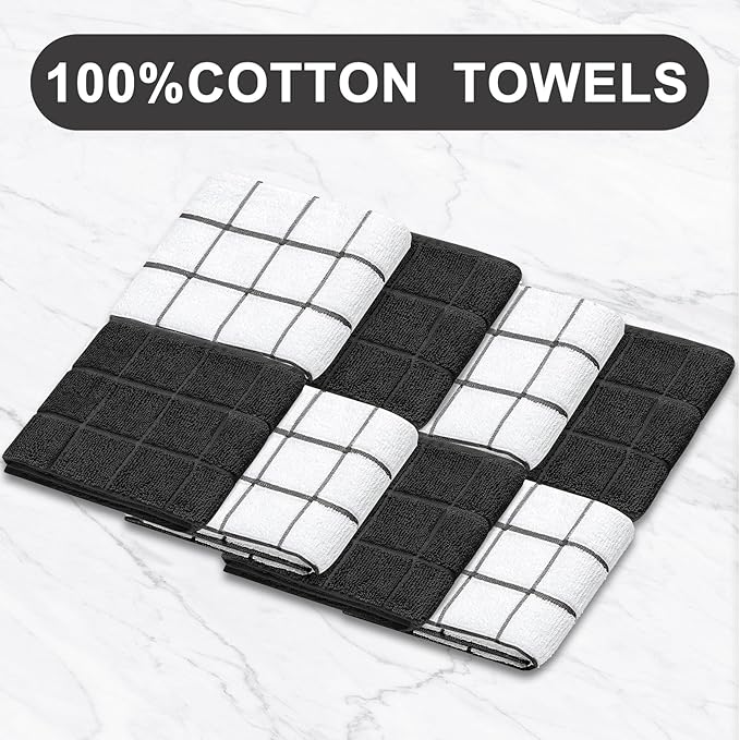 Oven Mitts Kitchen Towels and Dishcloths Pot Holders Sets, Oven Gloves Kitchen