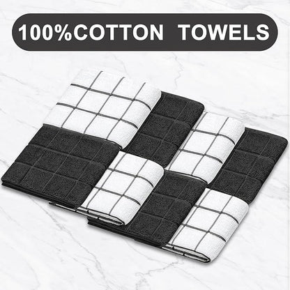 Oven Mitts Kitchen Towels and Dishcloths Pot Holders Sets, Oven Gloves Kitchen