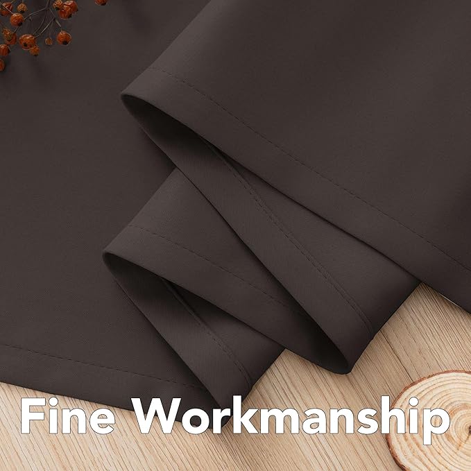 H.VERSAILTEX Brown Blackout Curtains