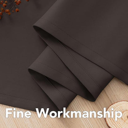 H.VERSAILTEX Brown Blackout Curtains