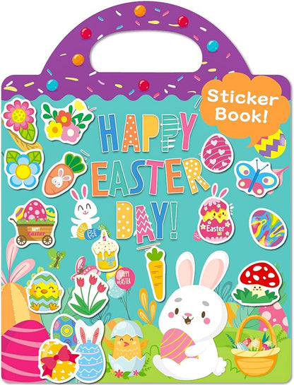 Benresive Reusable Sticker Books for Kids 2-4, Sticker Books for Toddlers 1-3 2-4, Toddler Travel Toys Activities Crafts Gifts - Easter