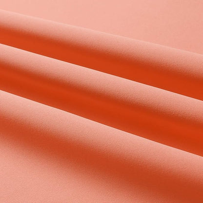 DUALIFE Burnt Coral Curtains 84 Inch Room Darkening Drapes