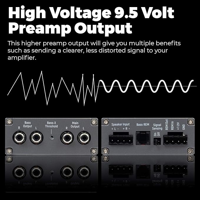 NVX XLCA2 X-Series 2-Channel Line Out Converter Digital Bass Enhancer