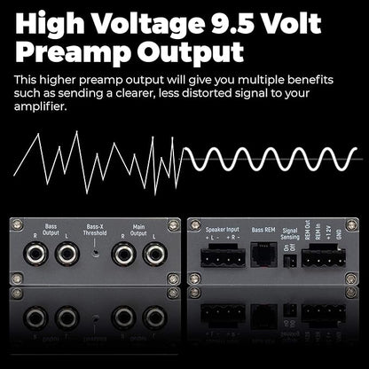 NVX XLCA2 X-Series 2-Channel Line Out Converter Digital Bass Enhancer