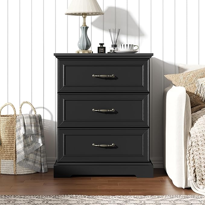 Nightstand Set of 2, Rustic Farmhouse Wood Small Dresser, Bedside Table