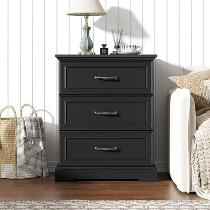 Nightstand Set of 2, Rustic Farmhouse Wood Small Dresser, Bedside Table