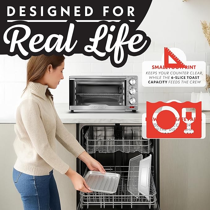 Gourmia Air Fryer Toaster Combo