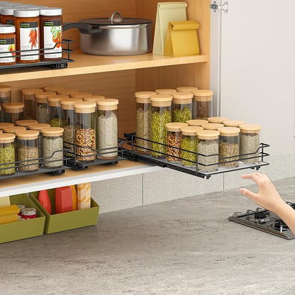 BOIVSHI Pull Out Spice Rack Organizer