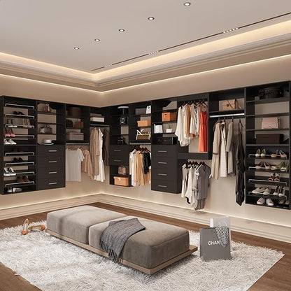 Modular Closet System, Wood Tower Closet Storage