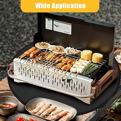 24" Round Grill Mat - Fireproof Heat Resistant BBQ Pad