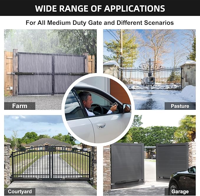 JUJIANG C026 Solar Gate Opener