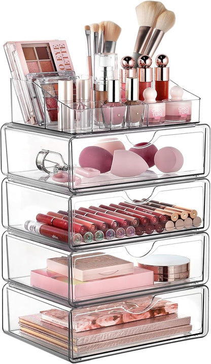 Vtopmart 5 Tier Clear Makeup Organizer