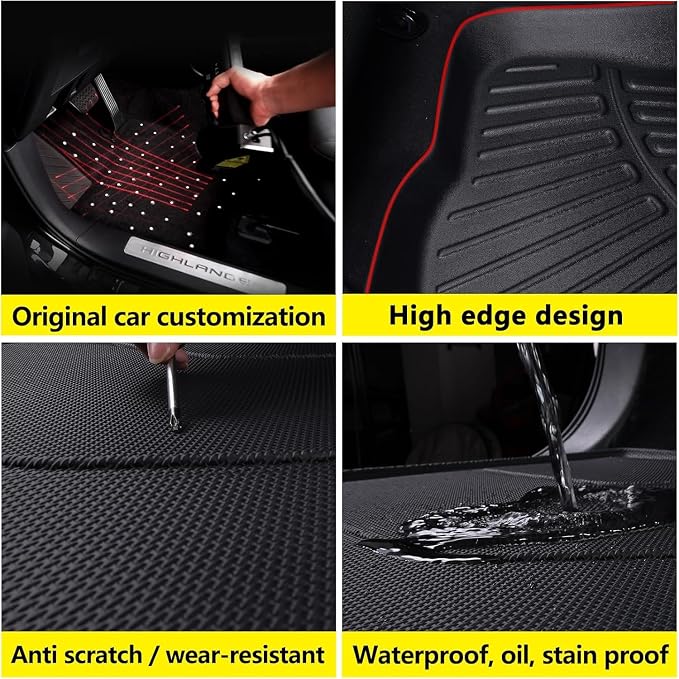 Floor Mats Fits 2019-2025 2026 Mercedes Benz Sprinter 1500/2500/3500/4500（Only Fit Cargo Van/Cab Chassis） TPE All Weather Protection Car Front Row Mats, Black mat Accessories for Sprinter