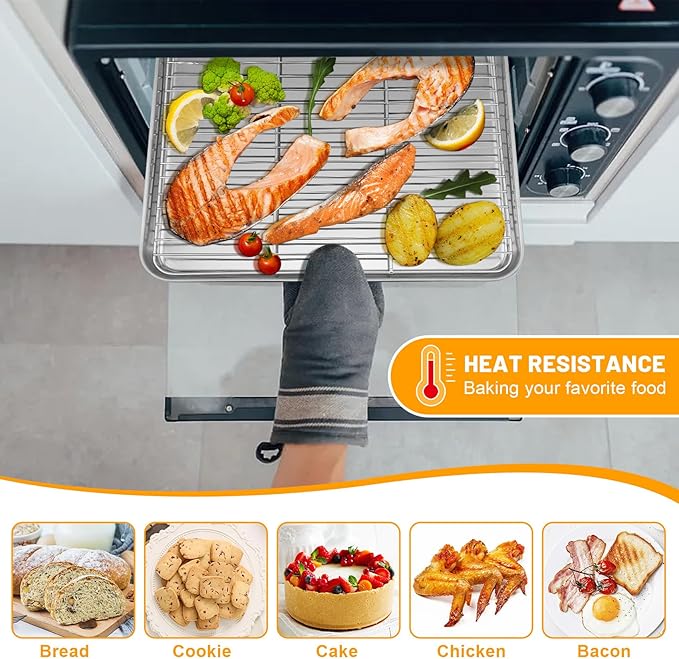 TeamFar Cooling Rack, 11.7” x 9” Stainless Steel Wire Baking Rack