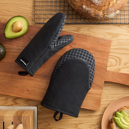 KITCHENAID Gourmet Series Gridlines Mini Oven Mitts 2-Pack Set, Heat Resistant