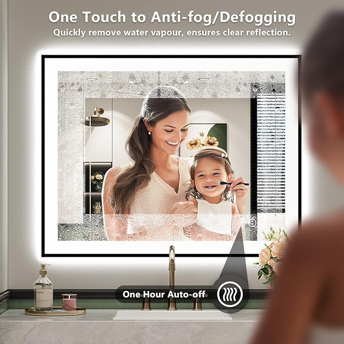 YEELAIT 24x30 Inch LED Bathroom Mirror