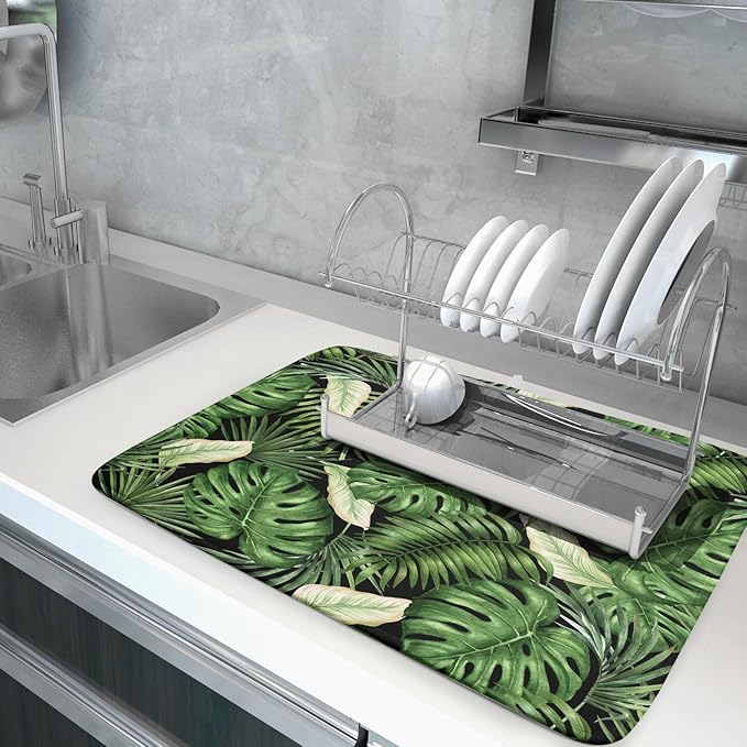 Giwawa Tropical Palm Leaf Dish Drying Mat