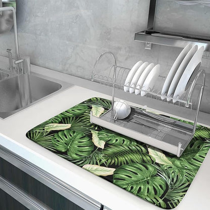 Giwawa Tropical Palm Leaf Dish Drying Mat