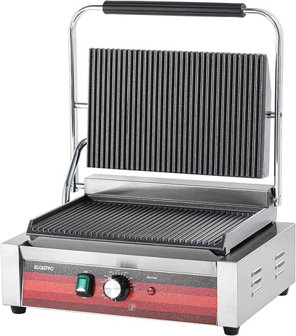 EGGKITPO Commercial Panini Press Grill