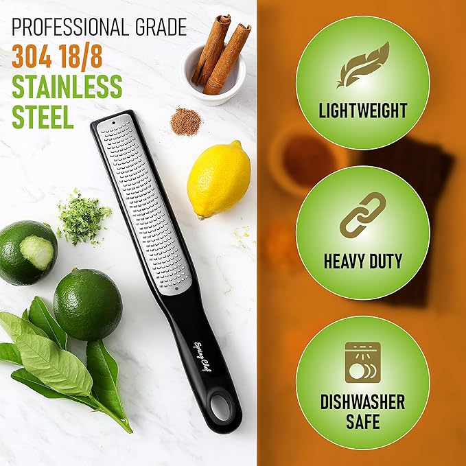Spring Chef Premium Lemon Zester Grater