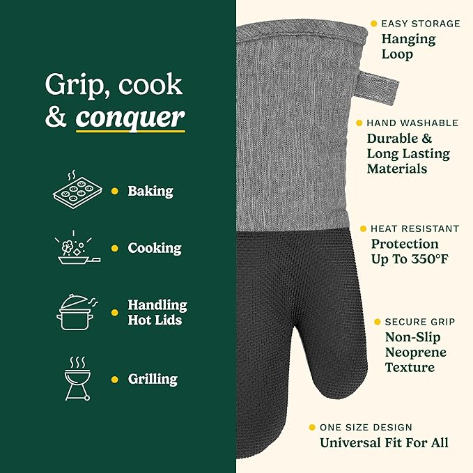 Cuisinart Kitchen Oven Mitts – Heat-Resistant Kitchen Mitts