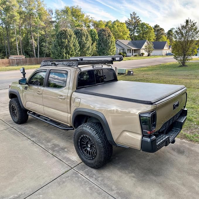 OEDRO Soft Roll Up Truck Bed Tonneau Cover Fit for 2017-2026 Honda Ridgeline, Fleetside 5 Feet Bed