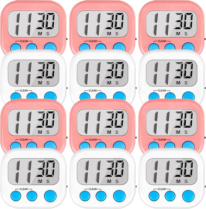 Timer for Kids Teachers Digital Kitchen Timers for Cooking Large Magnetic