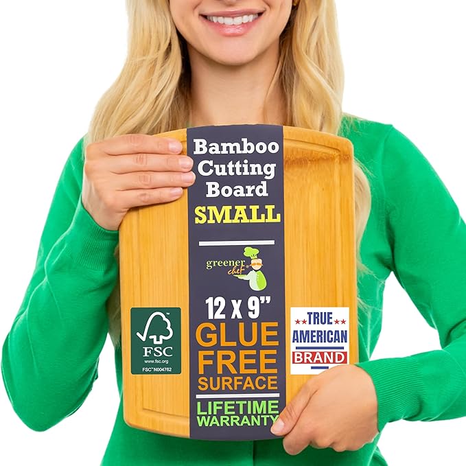 Small Bamboo Cutting Board – 12 Inch Wood Cutting Boards