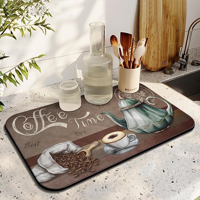 Coffee Bar Mat, Fits Under Coffee Machine