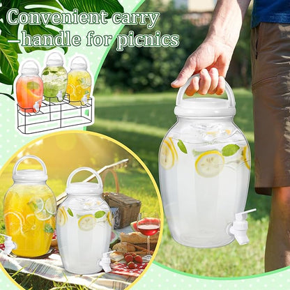 Tanlade 3 Pcs Plastic Drink Dispenser