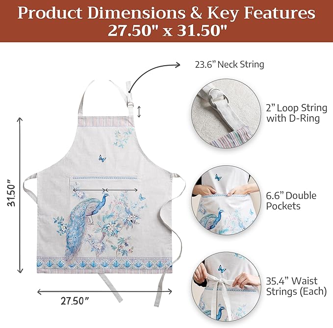Maison d' Hermine 100% Cotton Apron