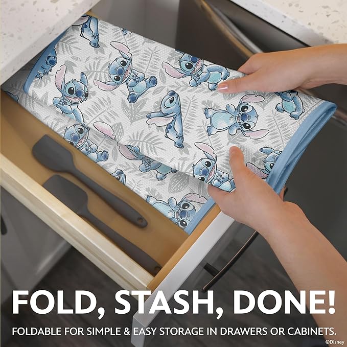 Disney Dish Drying Mats for Kitchen Counter – 16" x 18" Absorbent Kitchen