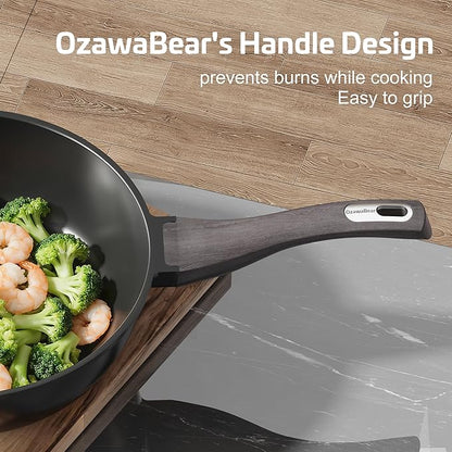 Nonstick Cookware Set, Titanium Coating Pan Set, Induction Cookware Oven Safe