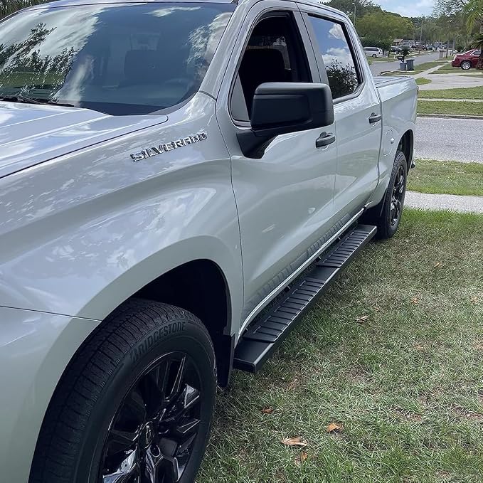 COMNOVA Running Boards Compatible with 2002-2008 Dodge Ram 1500 Quad Cab,2003-2009 Ram 2500 3500 Quad Cab, 6 Inch Black Side Step, Heavy Duty Carbon Steel Step Bars.
