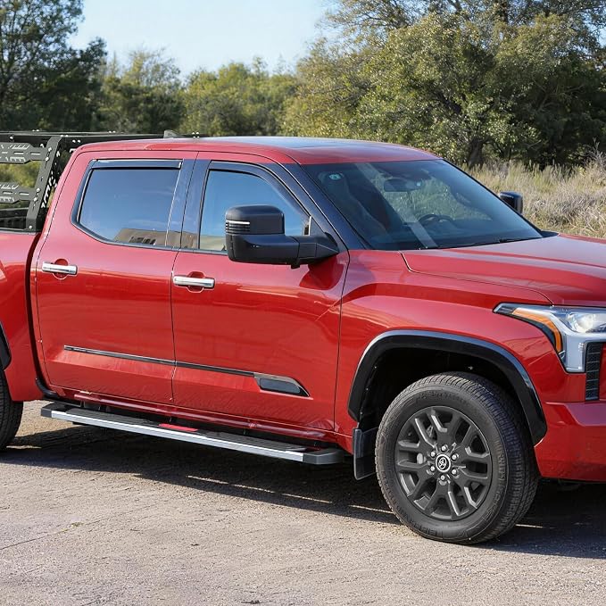 COMNOVA 6 Inch Running Boards Compatible with 2002-2008 Dodge Ram 1500 Quad Cab,2003-2009 Ram 2500 3500 Quad Cab, Non-Slip Plastic Pads Step Bars, Nerf Bars Steps Made with Stainless Steel.