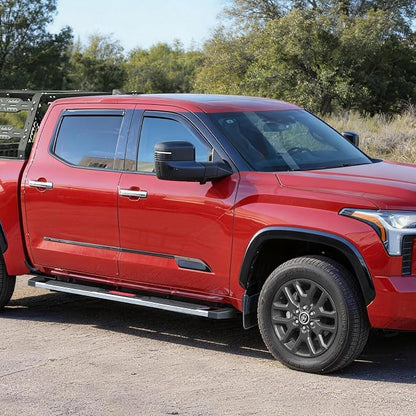COMNOVA 6 Inch Running Boards Compatible with 2002-2008 Dodge Ram 1500 Quad Cab,2003-2009 Ram 2500 3500 Quad Cab, Non-Slip Plastic Pads Step Bars, Nerf Bars Steps Made with Stainless Steel.