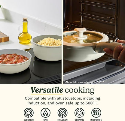 Cuisinart 13-Pc ClickSmart Nonstick Detachable Handle Ceramic Cookware