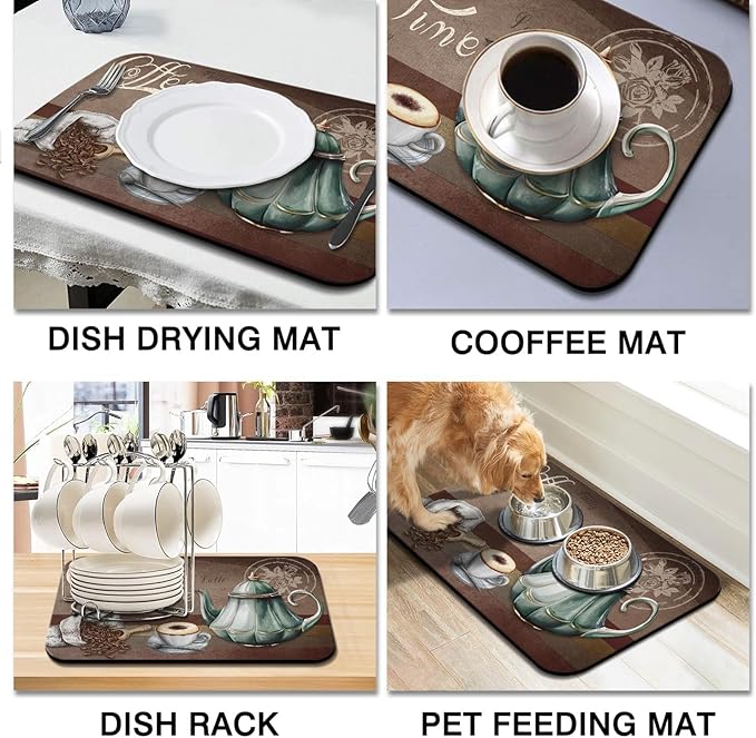 Coffee Bar Mat, Fits Under Coffee Machine