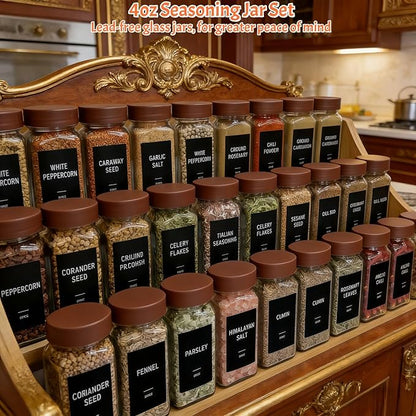 Spice Jars with Labels