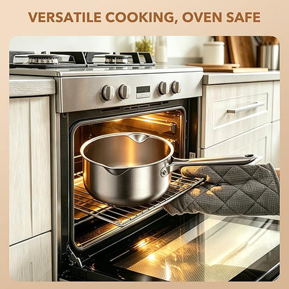 PekGema Stainless Steel Saucepan 3 Quart
