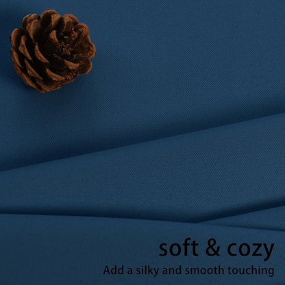 JIUZHEN Classic Blue Blackout Curtains