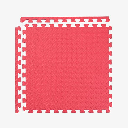 IncStores 1/2 Inch Thick Diamond Soft Foam Flooring Tiles | High-Density Interlocking Foam Tiles for Rugged Style in Your Home Gym, Playroom, and More | Red, 36 Tiles