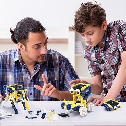 STEM Projects 11-in-1 Solar Robot Toy for Kids Ages 8-12, Science Kits Educational Robotics to Build, Christmas Birthday Gifts for 8 9 10 11 12 13 14 Year Old Boys Girls Teens.
