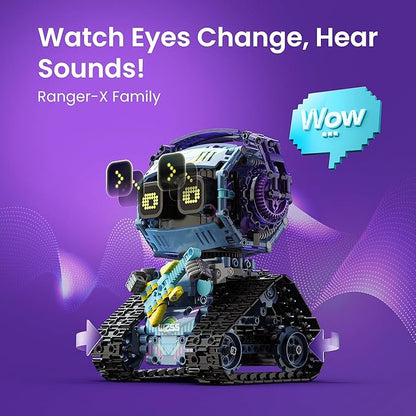 Sillbird Robot Building Kit with Remote Control STEM Gifts for Kids Boys Ages 8-12, Coding Robotic Technic Creative Toys for Birthday - Build 5in1 Model with 433 Pieces