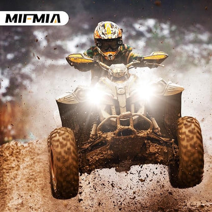 𝟫𝟢𝟢𝟨/𝖧𝖡𝟦 Bulbs 800% Brightness 40000LM 6500K White, Backup Non-Polarity Plug and Play with Fan, IP68 Waterproof Off-Road Lights, Pack of 2