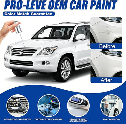 Velocity Blue Metallic E7 Touch Up Paint Compatible with Ford, All in One Car Scratch Repair Kit with Primer Putty & Clear Coat, Complete Sanding Tools Set for Scratches Chips Nicks